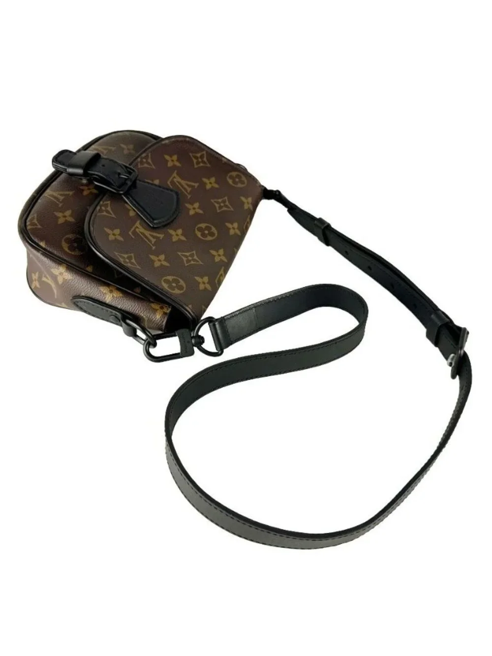 Louis Vuitton Shoulder Bag Monogram Macassar Montsouris Messenger PM